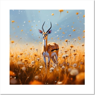 Gazelle in sunshine Posters and Art